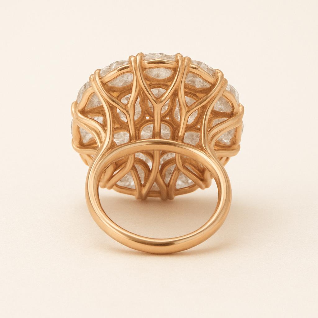 La DiaMantés | Sunburst Elegance Diamond Ring